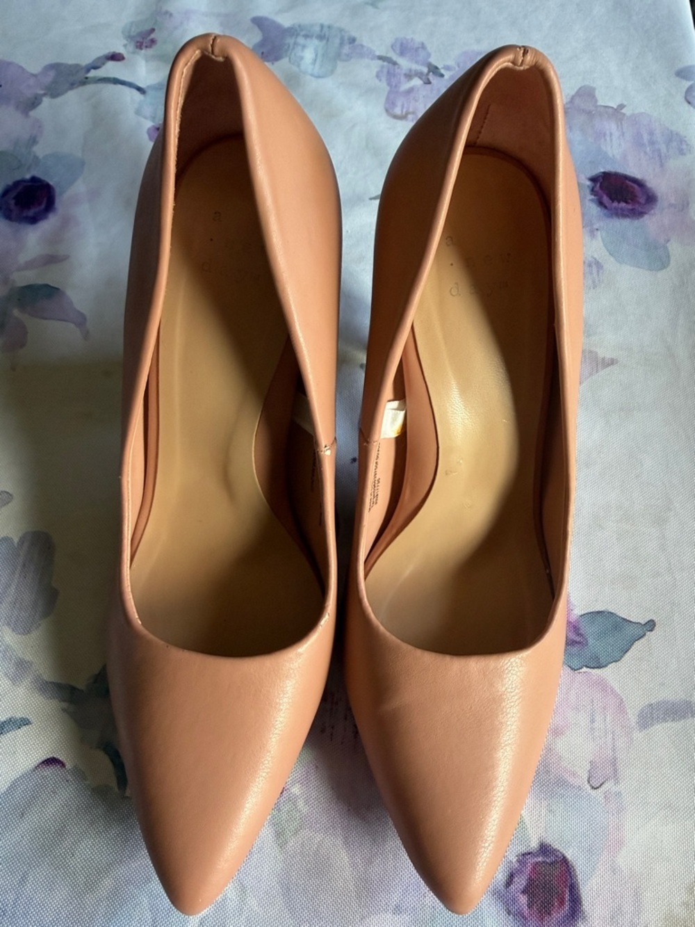 a new day Nude-Peach Pointed-Toe Pumps